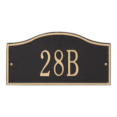 whitehall personalized cast metal rectangle custom house address plaque|Fast & Easy Rectangle House Numbers Plaque.